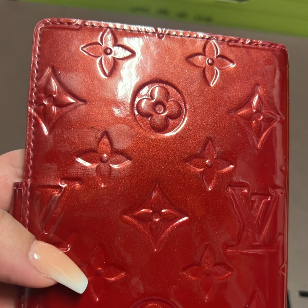 Louis Vuitton monogram Vernis red agenda/ passport/ CC. holders whit box - Picture 5 of 17